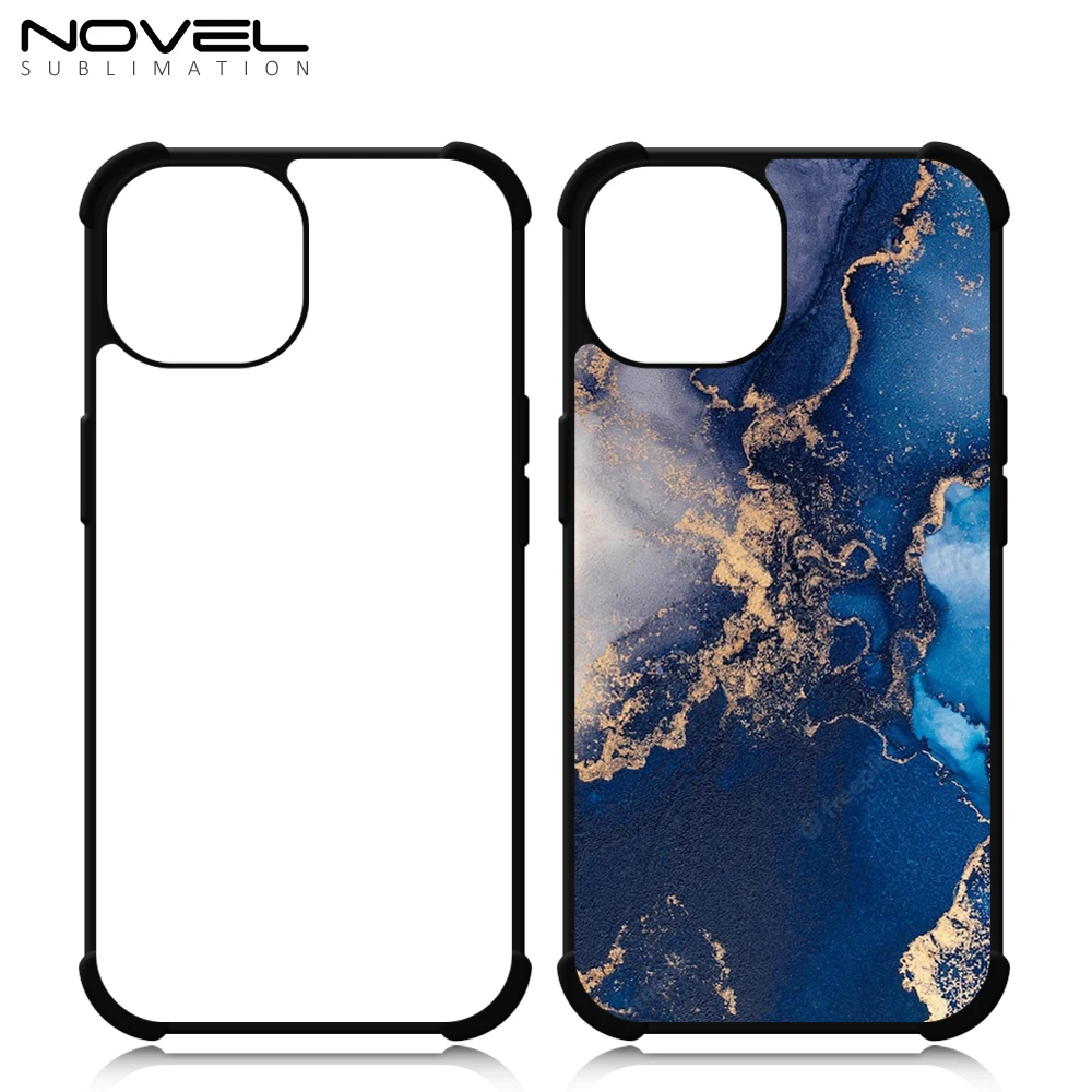New Coming Blank Sublimation 2D TPU Phone Case With Four Corners Anti-Shock Design For iPhone 15 / IP series