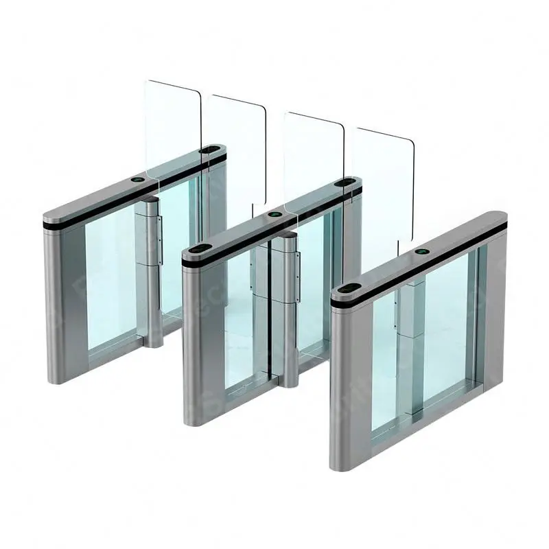 Semi-automatic RFID card entrance swing gate barriers for Supermarket