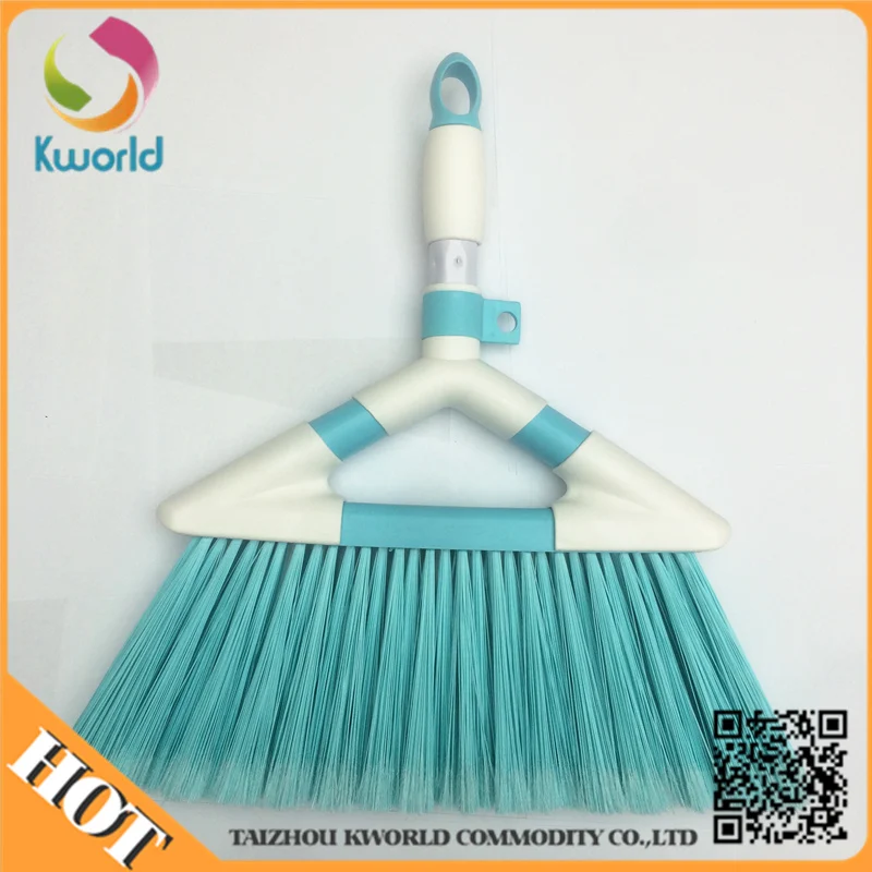 Plastic broom with Iron handle floor sweeper bumper broom besom portable plastic design broom head