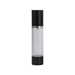 Luxury silver 10ml 15ml 20ml 30ml 50ml 80ml 100ml 120ml aluminum cosmetic skincare packaging lotion pump airless bottle