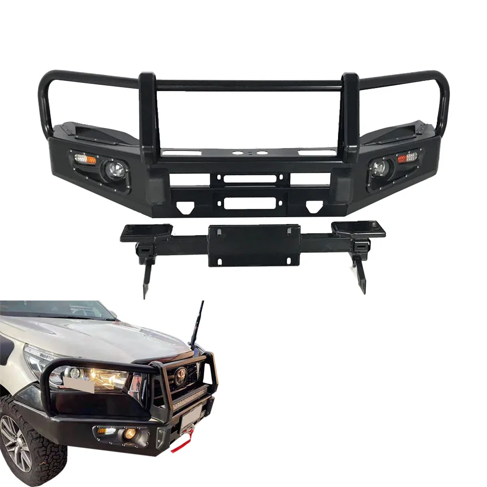 Off Road Accessories Hilux Front Car Parts Bumper Brackets Bull Bar Car Guard Protector Bumpers for Toyota