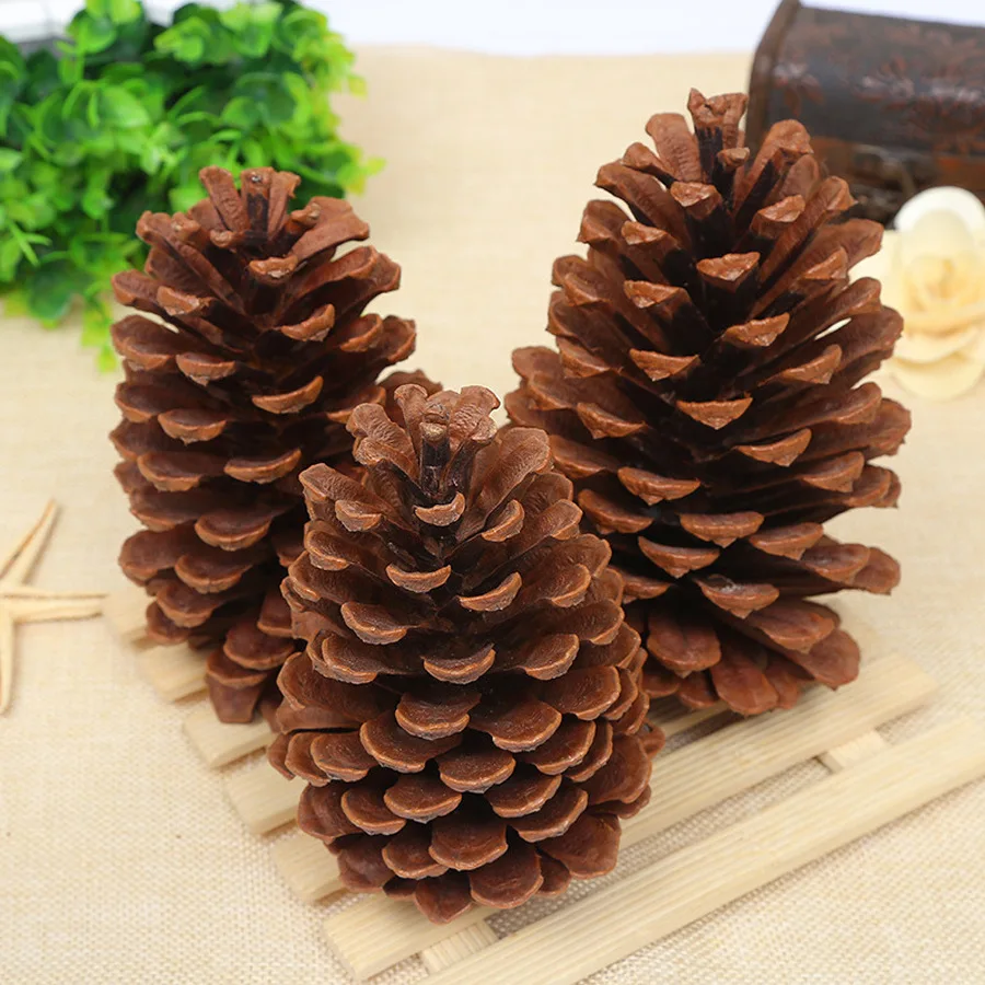  Thanksgiving Mini Brown Christmas Natural Pine Cones Ornaments in Bulk for Home Decoration