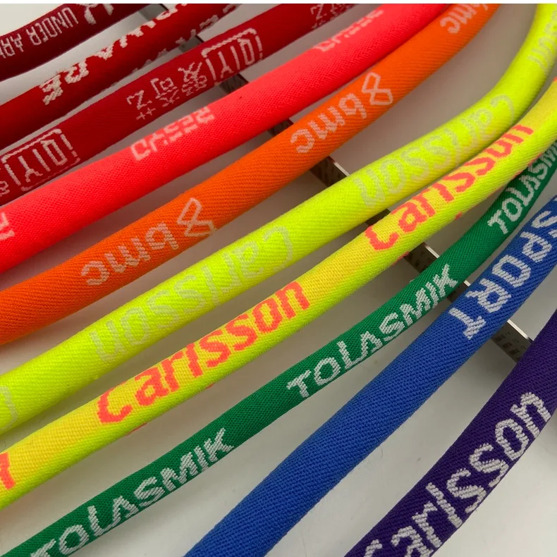 Manufacturers wholesale direct supply of color nylon rope jacquard core round rope bag rope