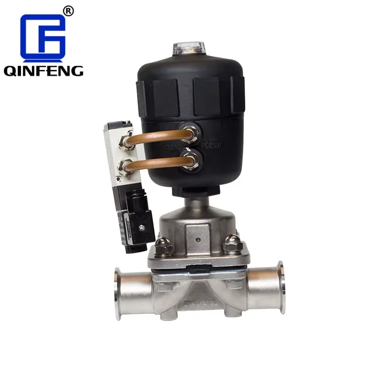 New Sanitary Stainless Steel Industrial Control Valve Penumatic Diaphragm Valve for Beer Beverage and Food