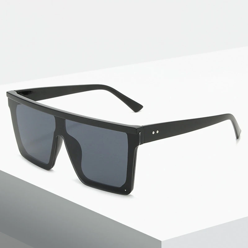 Large Fashionable High-End PC Lenses Luxury Brand Polarized Shades Sunglasses Oversized Big Frame Square Sunglasses
