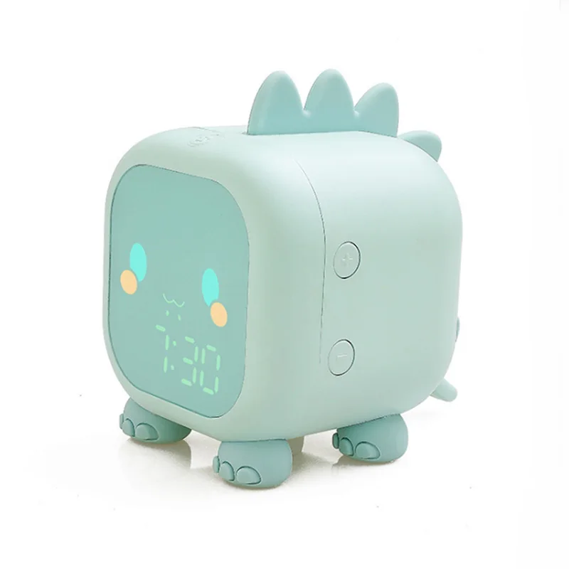 OXGIFT Wholesale Cartoon animal dinosaur cow plastic led desk table digital alarm clock