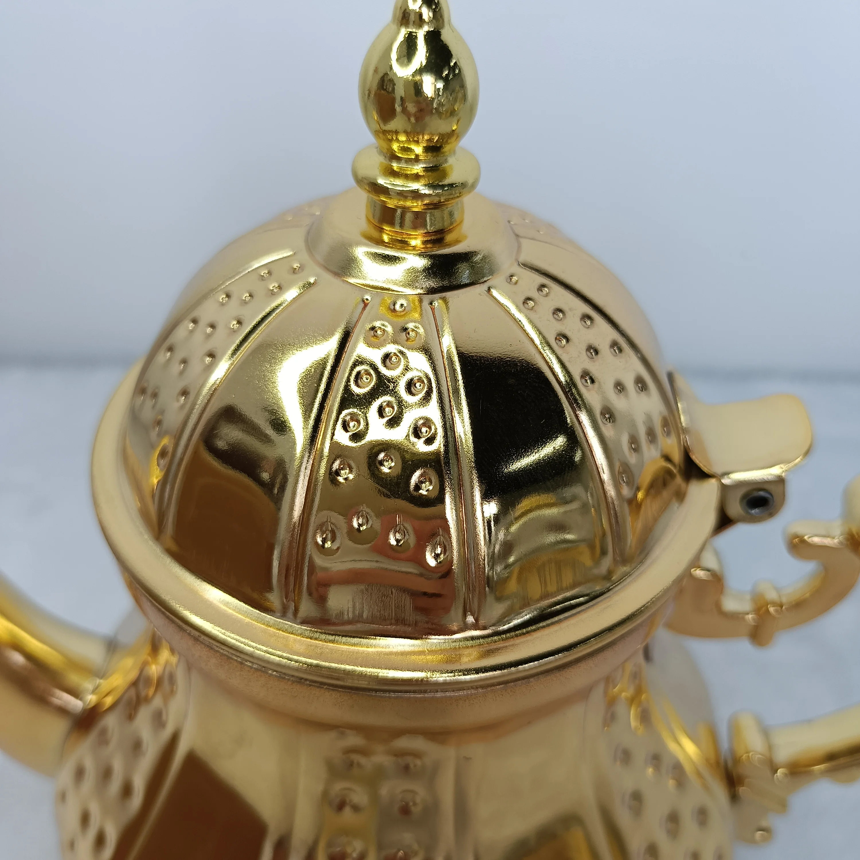 Stainless Steel Gold Silver Mini Tea Pot Ramada Decoration Coffee Pot Arabic Turkish Morocco Tea Kettle