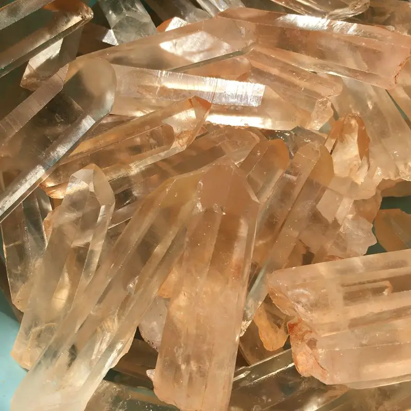 Natural raw healing quartz crystal terminated point clear quartz point Lemurian Seed rough crystal point