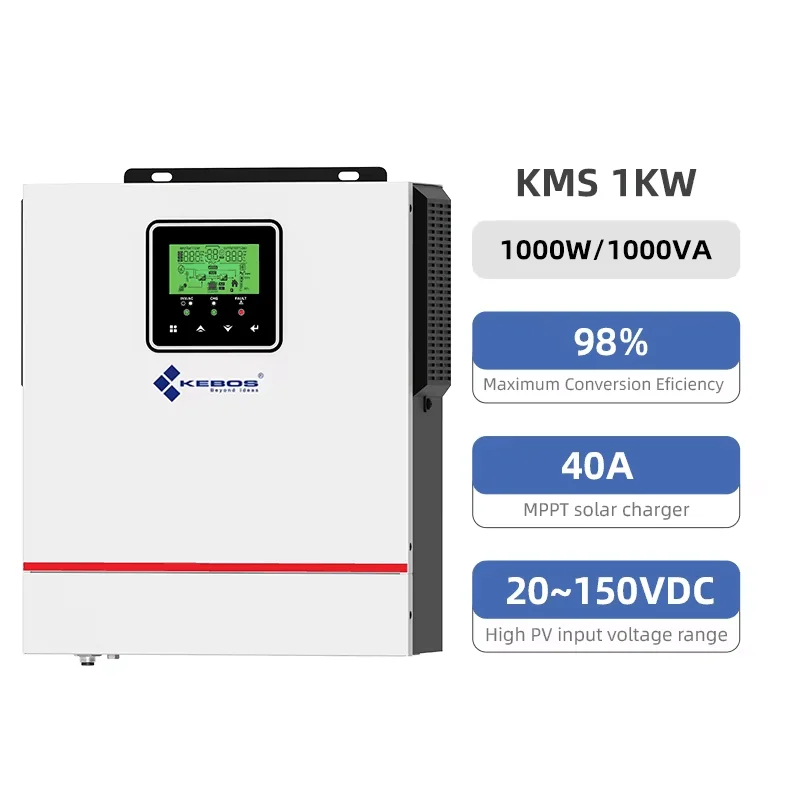 Кебос KMS-1000-12V в наличии 1000 Вт 12 В Инвертор солнечной энергии 1500 24 40 А с MPPT 120A