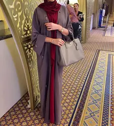 Manufacturer Supplied Burkha Islamic Clothing Muslim Long Dresses Abaya For Women Ramadan Robe