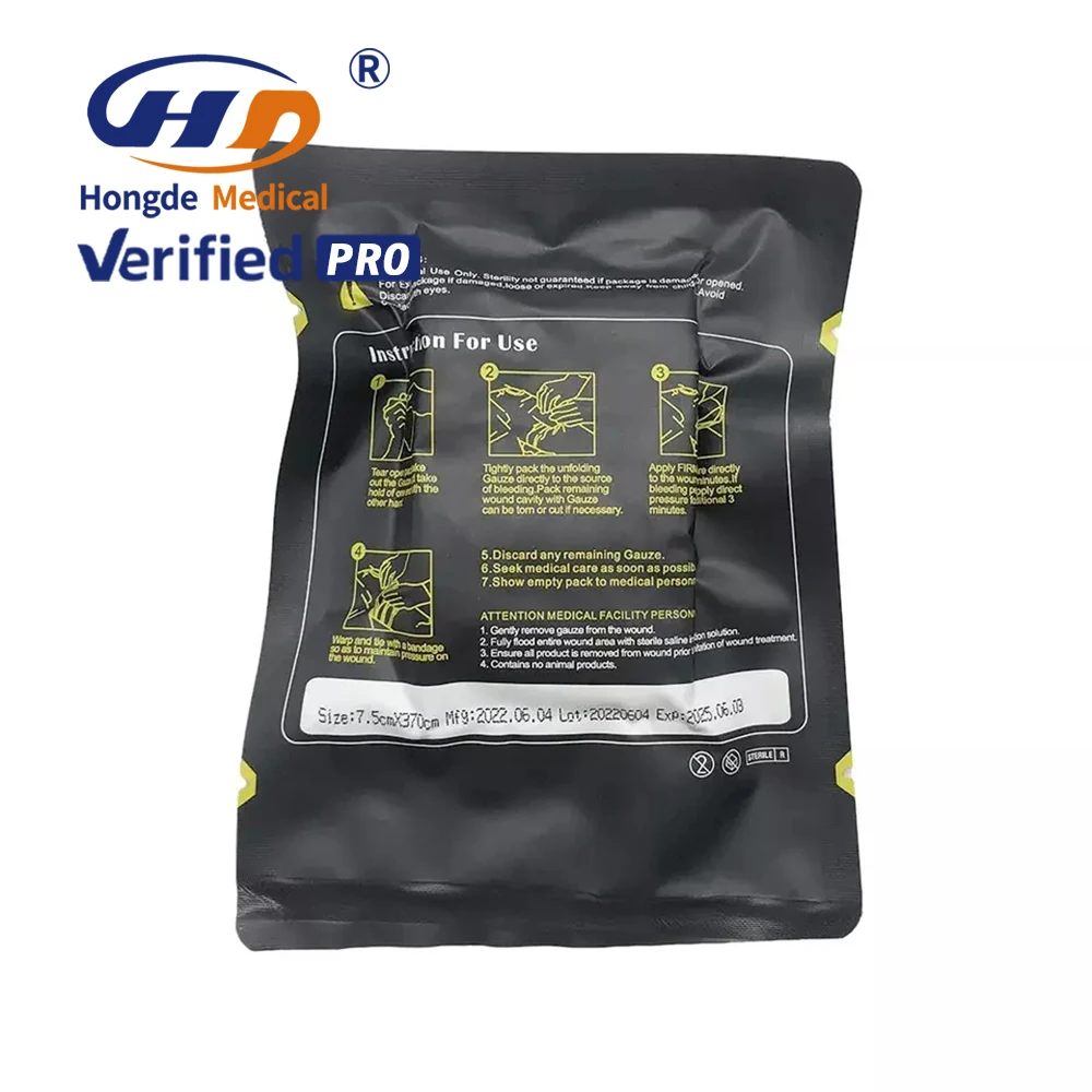 Wholesale Emergency Z Fold Hemostatic Kaolin Gauze For Bleeding Stop For Sale