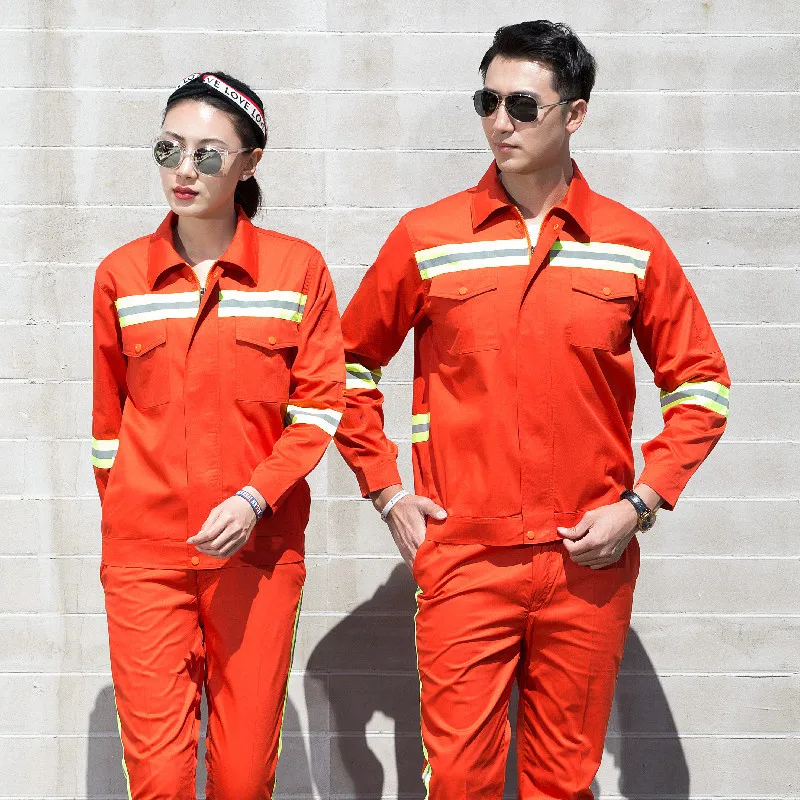 Factory Sales Long Sleeves Safety Uniform Professional Overall Work Suit Work Clothes Men