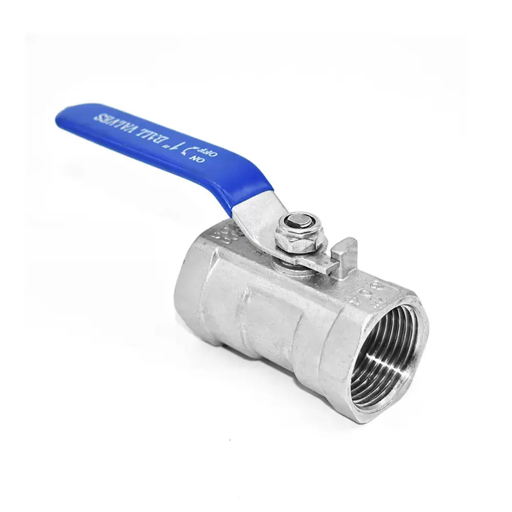 China Valves Manufactures 1pc Stainless Steel DN50 SS304 SS316 Female NPT BSP One Way Ball Valve