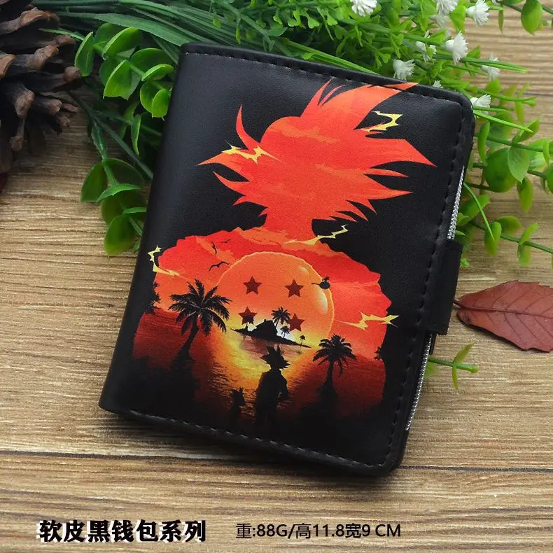10 Style Anime DragonBall  Zipper Cos Goku Pu Leather Folding Cartoon Student Short Portable Wallet