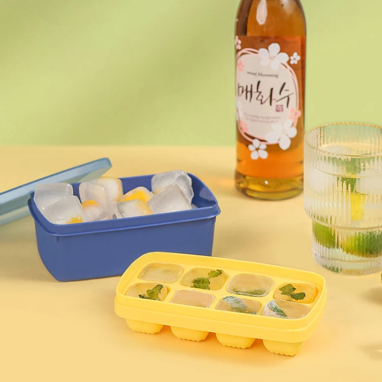 High Flexibility 6 Cavities Tear And Cold Resistance Food Grade Silicone Rectangle Ice Block Mold