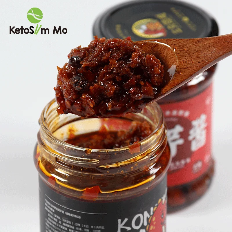 Convenient And Great Taste 200 Gram Spicy Chilli Konjac Sauce For Rice Noodles Salad Burgers