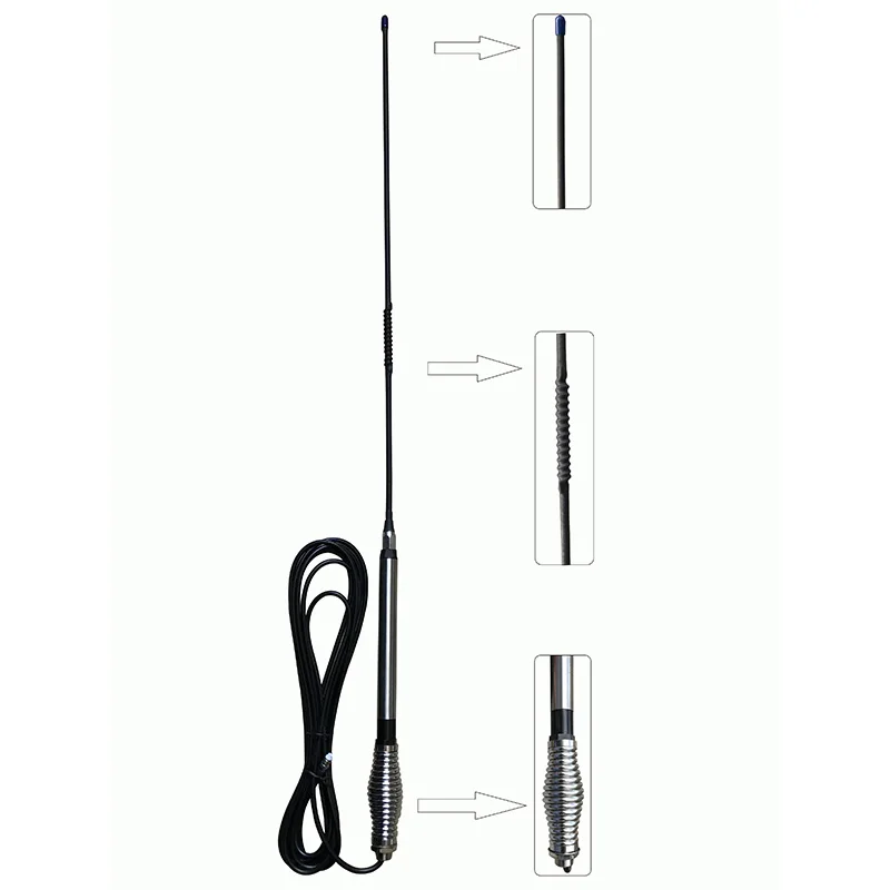 477MHz mobile antenna 980mm heavy duty spring communication antenna UHF ham radio antenna