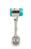 GVF100 Battery Power Supply Vortex flowmeter temperature and pressure compensation steam vortex flowmeter