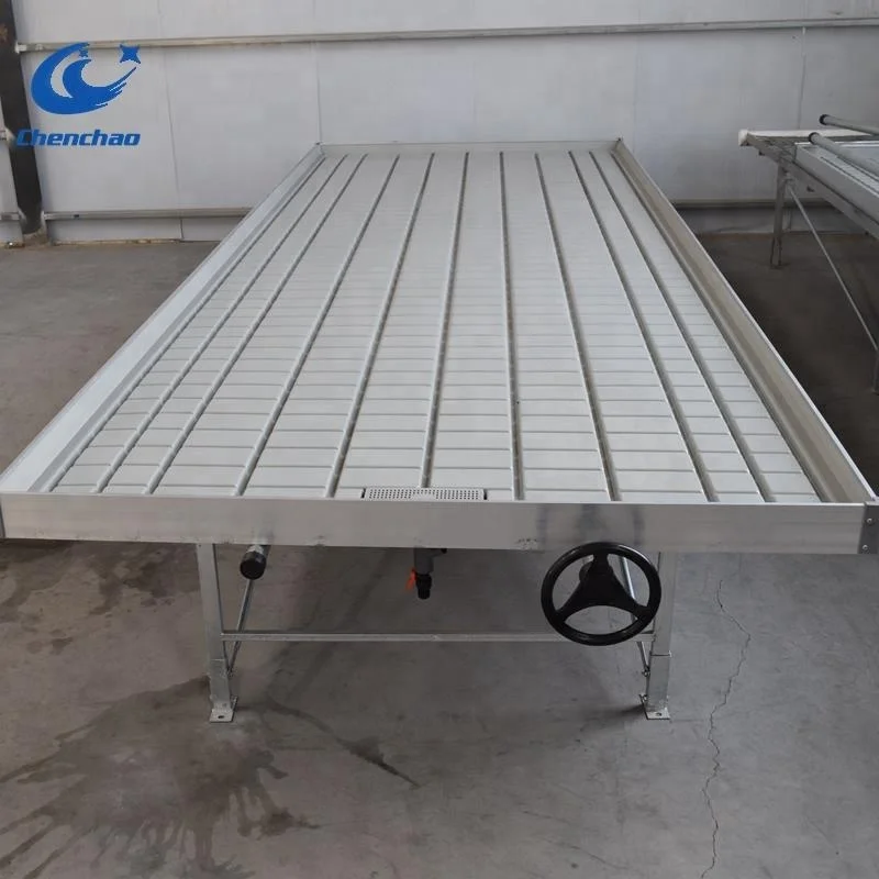 hydroponics Rolling Benches flood tables ebb flow tray