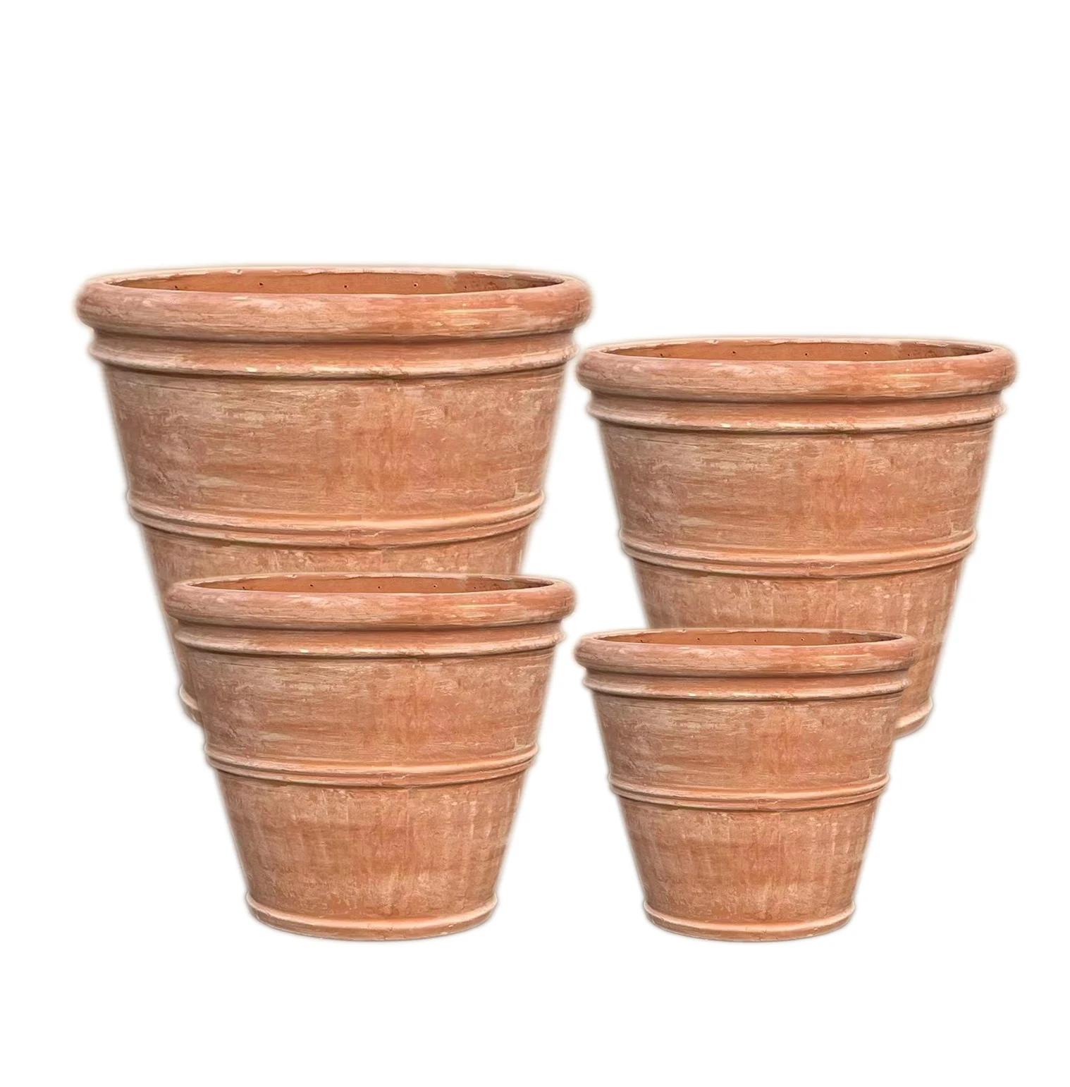 European Style Medium-Sized Terracotta Planter Small Outdoor Garden Home Nursery Floor Room Plant Pot for Restaurants