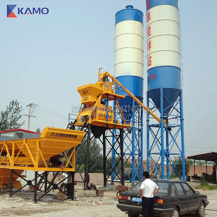 Недорогая бетоносмесительная установка Ready Mix HZS50 50 м 3 ч с высокой точностью
