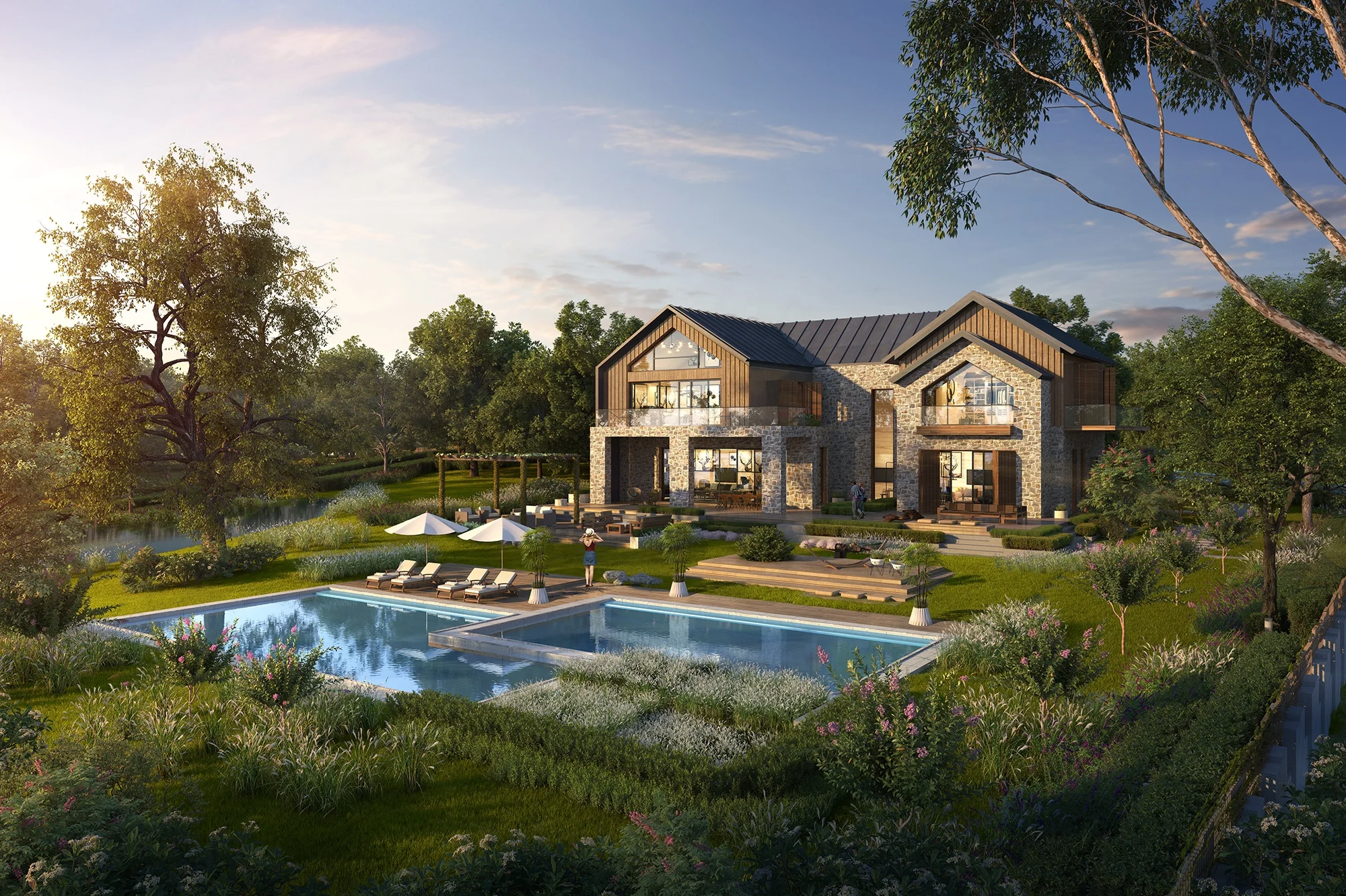 Professional Architecture 3D Max Drawing Exterior Designing Renderings