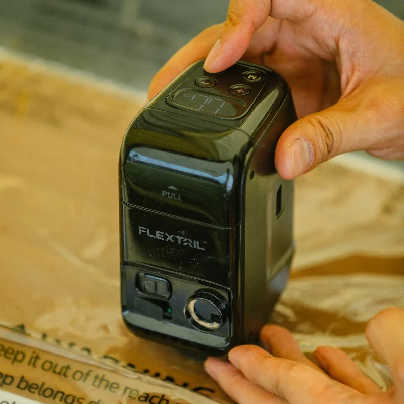 FLEXTAILGEAR Portable MAX Boat Pump Rechargeable Electric Air Pump for Inflatable Boats, Inflate Deflate with Auto Stop Function