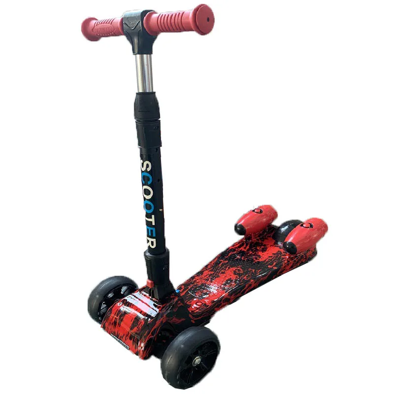 2022 изготовленный на заказ дешевые 3 колеса электрический складной самокат электрический спрей пузырь Детский самокат для детей ясельного возраста ножной скутер