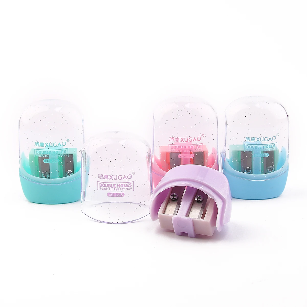 Hot buy standard pencil sharpener kids eco friendly 2 holes blade cute college stationery School Pencil Sharpener for pencil