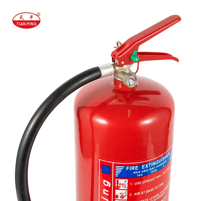 9KG Kitemark&BSI  EN3& TUV  CE  ABC dry powder fire extinguisher