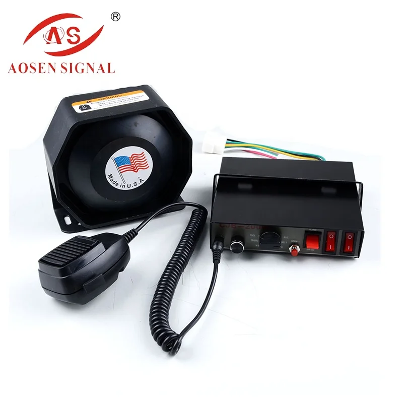 CJB-200 Wired Electronic Talking Siren Control Box Warning Alarm Siren Horn