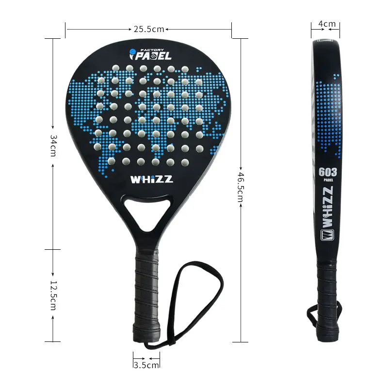 Factory Price Design Your Own 50% Carbon Paddle Tennis
