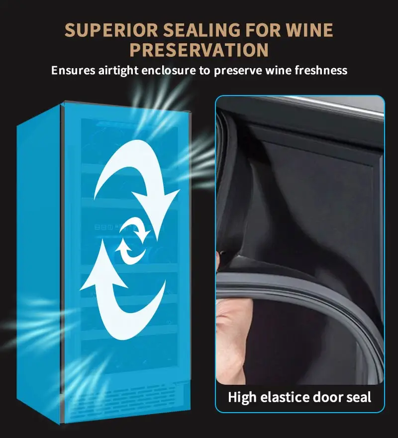 12 inch 17,20 bottles 2 zone wine cellar built in or free standing single zone wine cooler for personal wine chiller