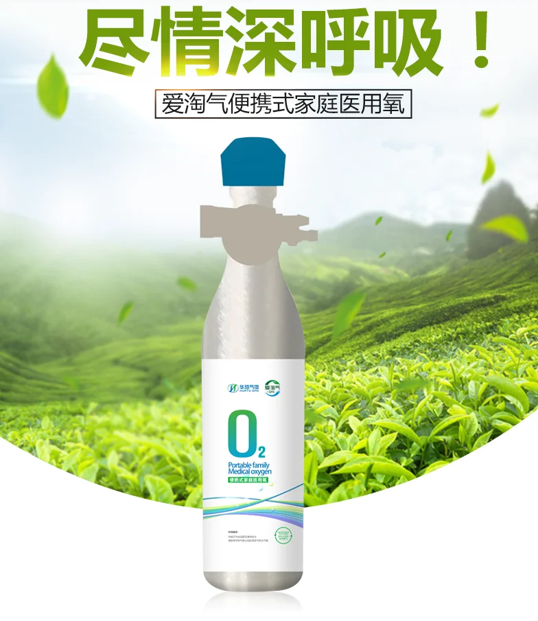 Wholesale 0.38L Protable Medical Oxygen Cylinder for Home use Oxygen Tank Medical