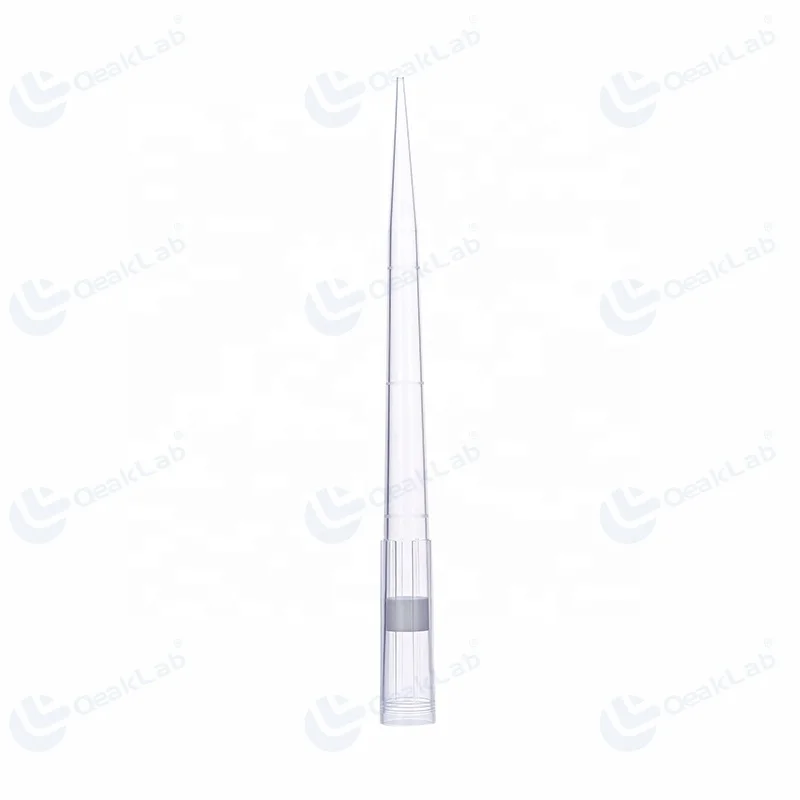 hot sale Transparent 10ul Pipette Tip With Filter  polypropylene PP Material