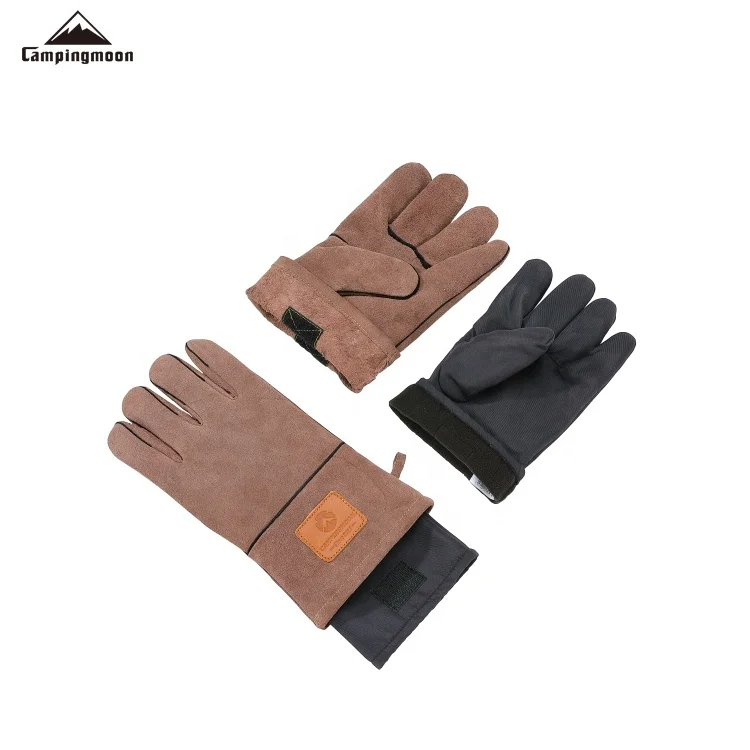 BBQ Grill Oven Heat Resistant Smoker Cooking Barbecue Gloves Camping Outdoor Handling Heat Food Gloves