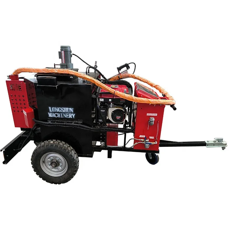 Hand push Asphalt pavement Melting Sealer  trailer-type bitumen heating Machine hot asphalt applicator