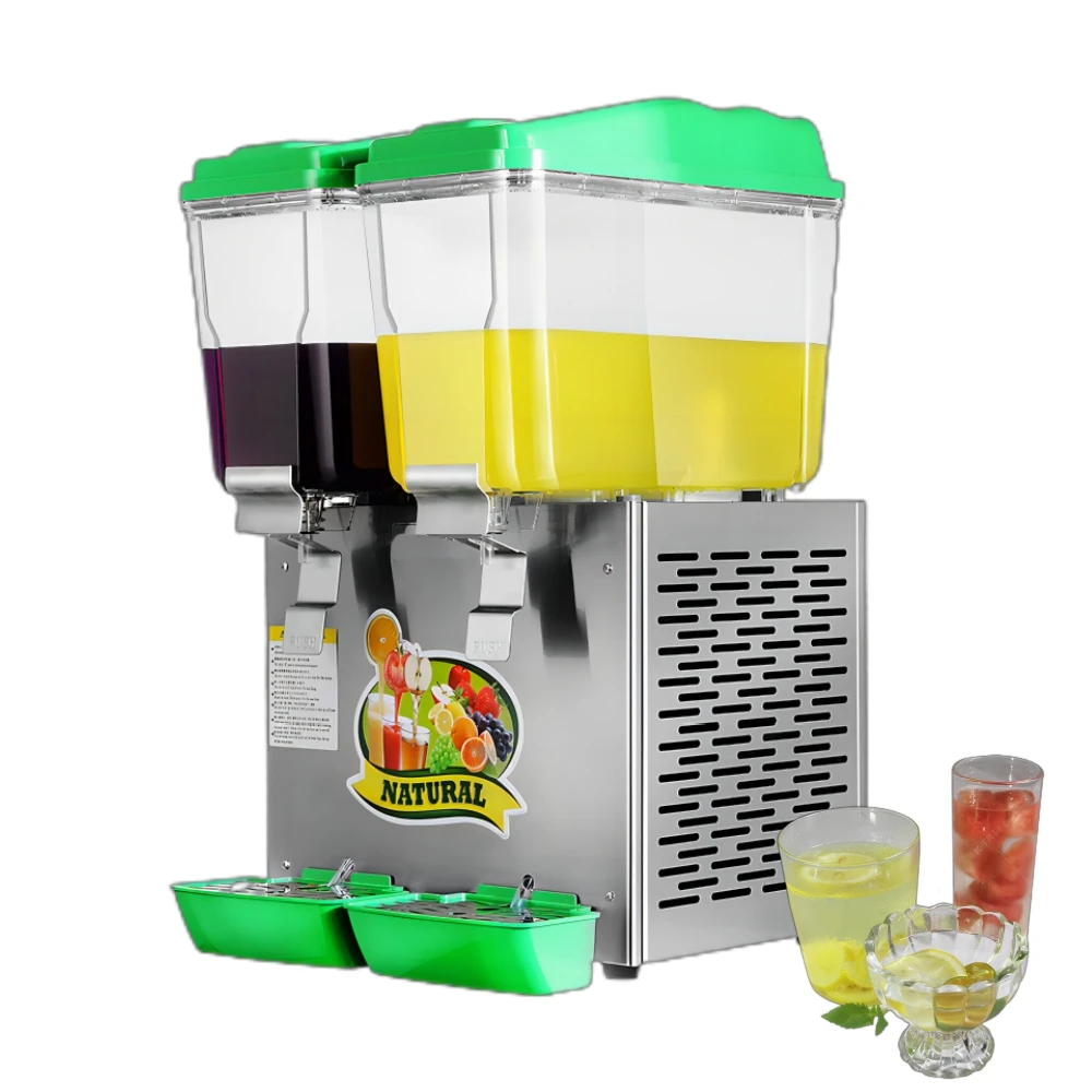 Hot sale 18L*2 Tanks Drink Machine Cold Beverage Dispenser Commercial Juice Dispenser