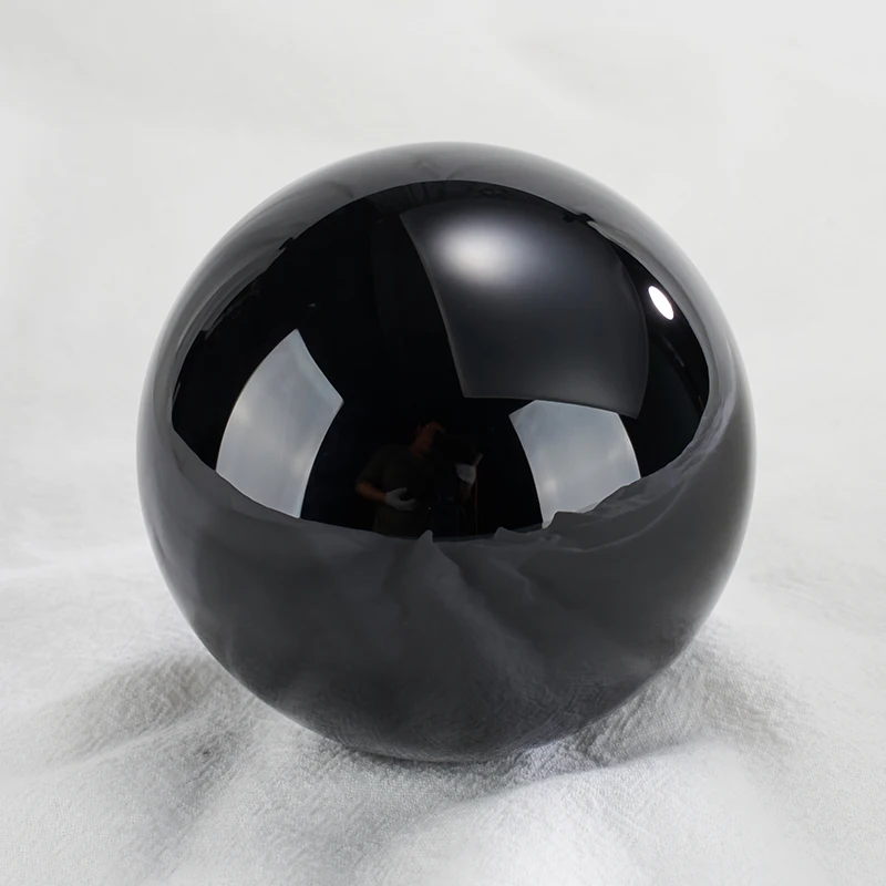 Wholesale 60mm Rare Natural Black Obsidian Sphere Large Crystal Balls for Decorative Gift