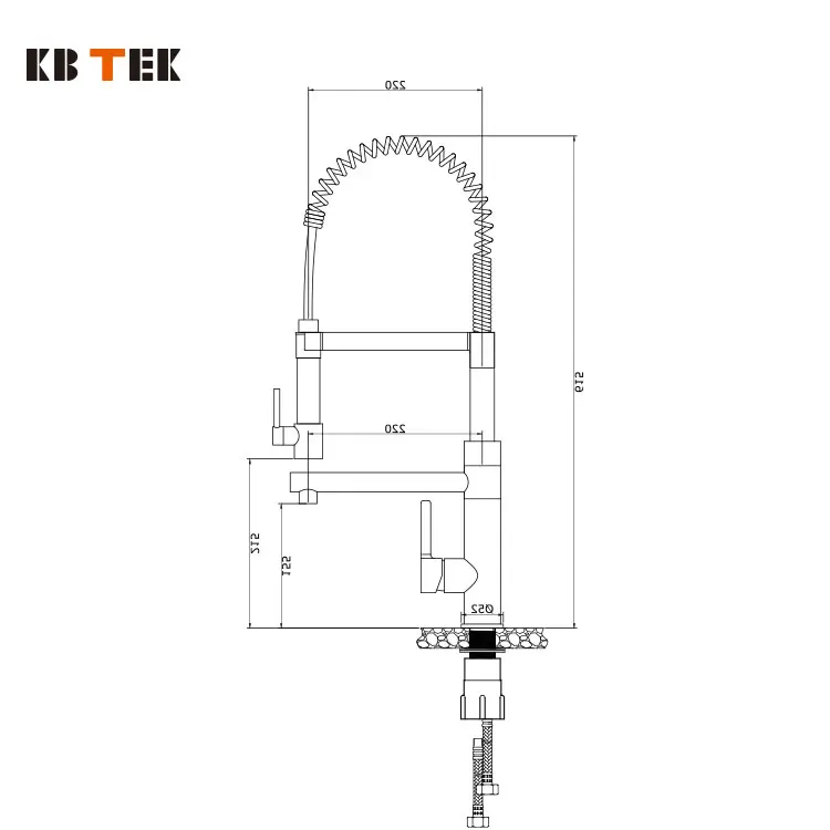 KB TEK Modern Wholesale Kitchen Faucet Durable Grifo de cocina Hot And Cold Water Basin Tap Water Filter For Kitchen
