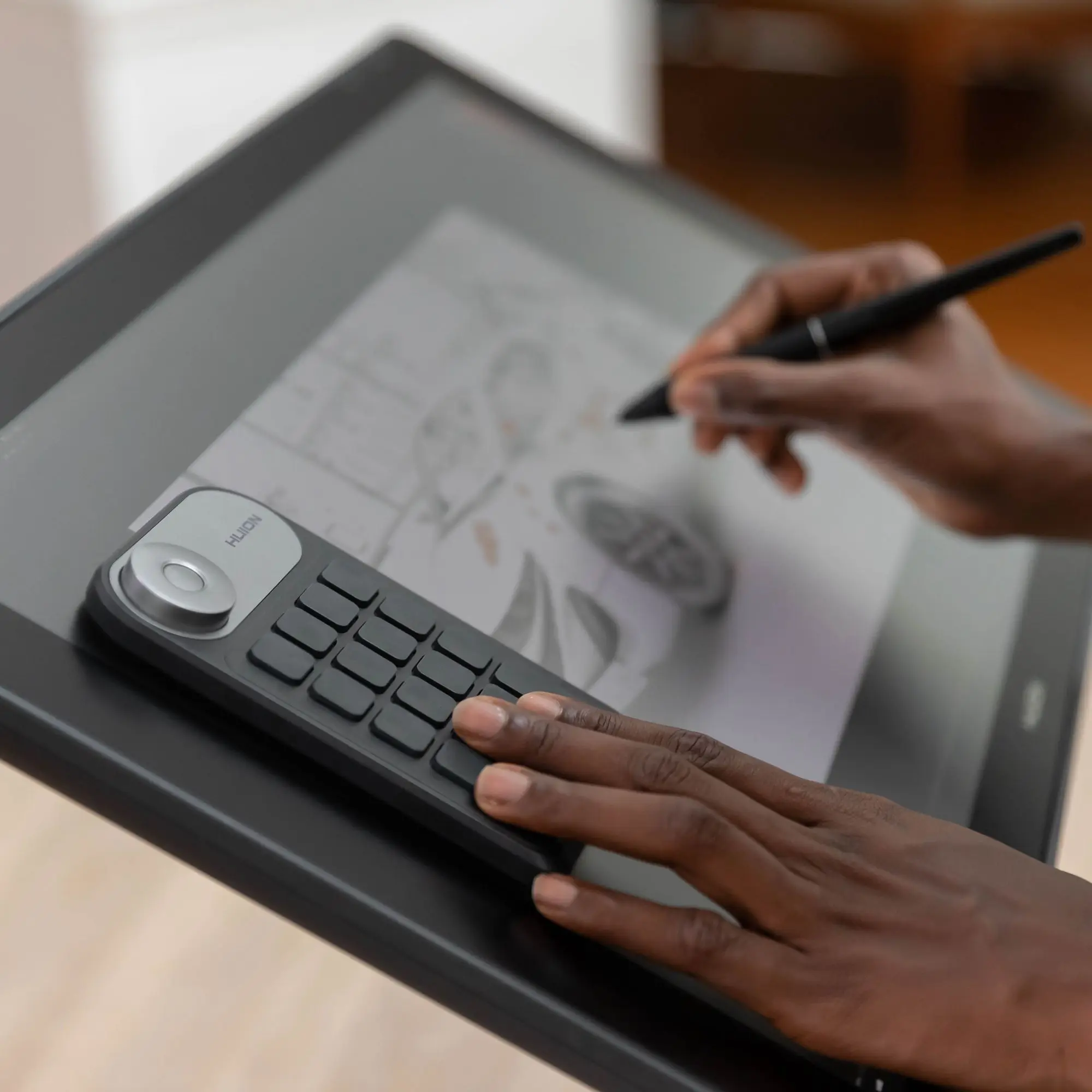 Профессиональный ЖК монитор Huion kamvas 24 Plus дюйма 140% sRGB графические планшеты для рисования со стилусом