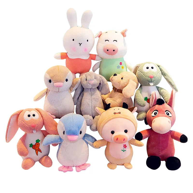 Factory wholesale special promotion 8-inch plush toy grab machine doll toy wedding animal stuffed soft crane doll claw machine