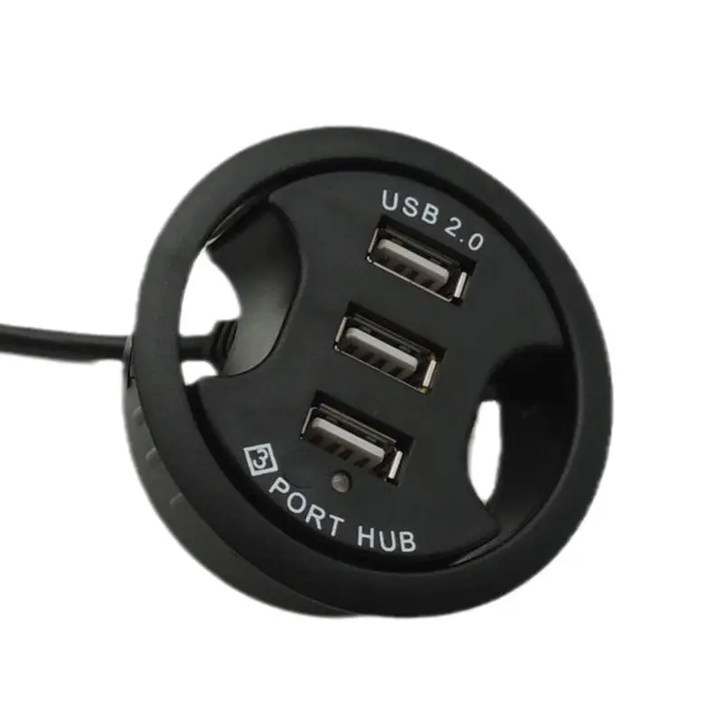Separate 1.5m cable grommet desktop usb 2.0 hub type c