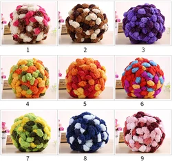 Manufacturer Cheap Wholesale Good Quality Polyester Small Pom Pom Yarn For Knitting