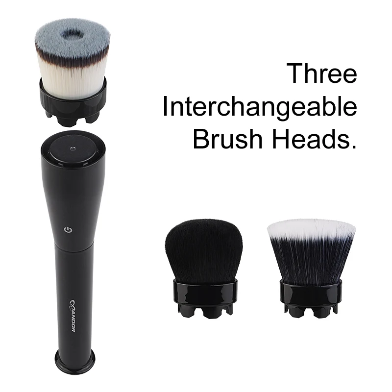 
Superior quality 3 in 1patent design rotating electric beauty instrument private label brush multifunctional makeup brush set 