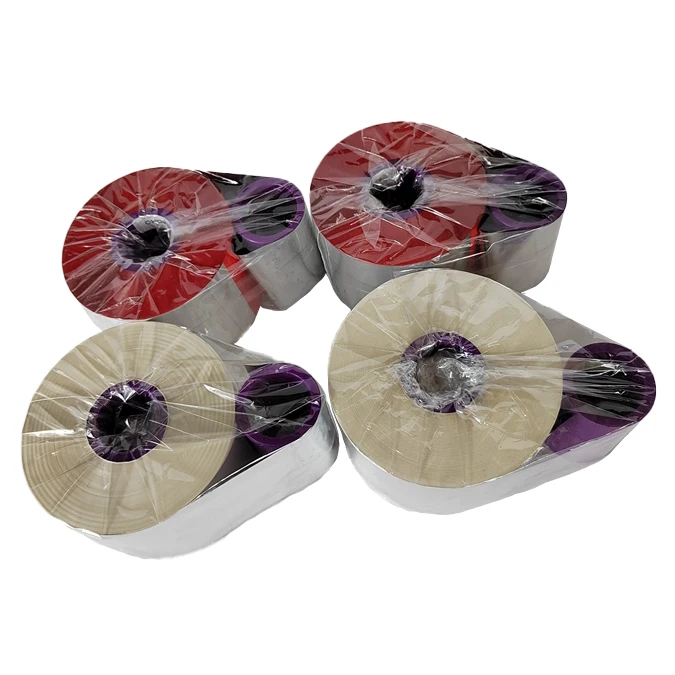 Wholesale premium colorful TTO wax resin ribbons customized White Red blue thermal transfer ribbons for Barcode Labels Printer