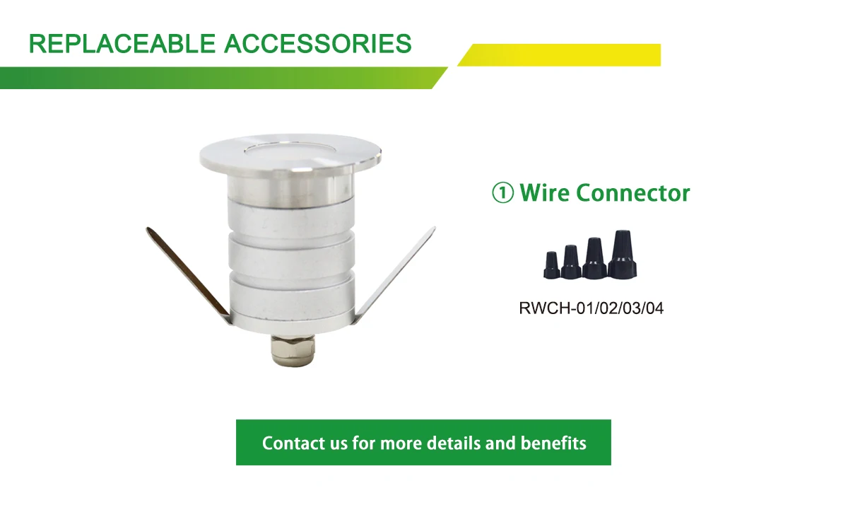 RGL-W6814 Round Led Outdoor Deck Light Low Voltage Landscape Lights for Garden Lighting With Factory Sales