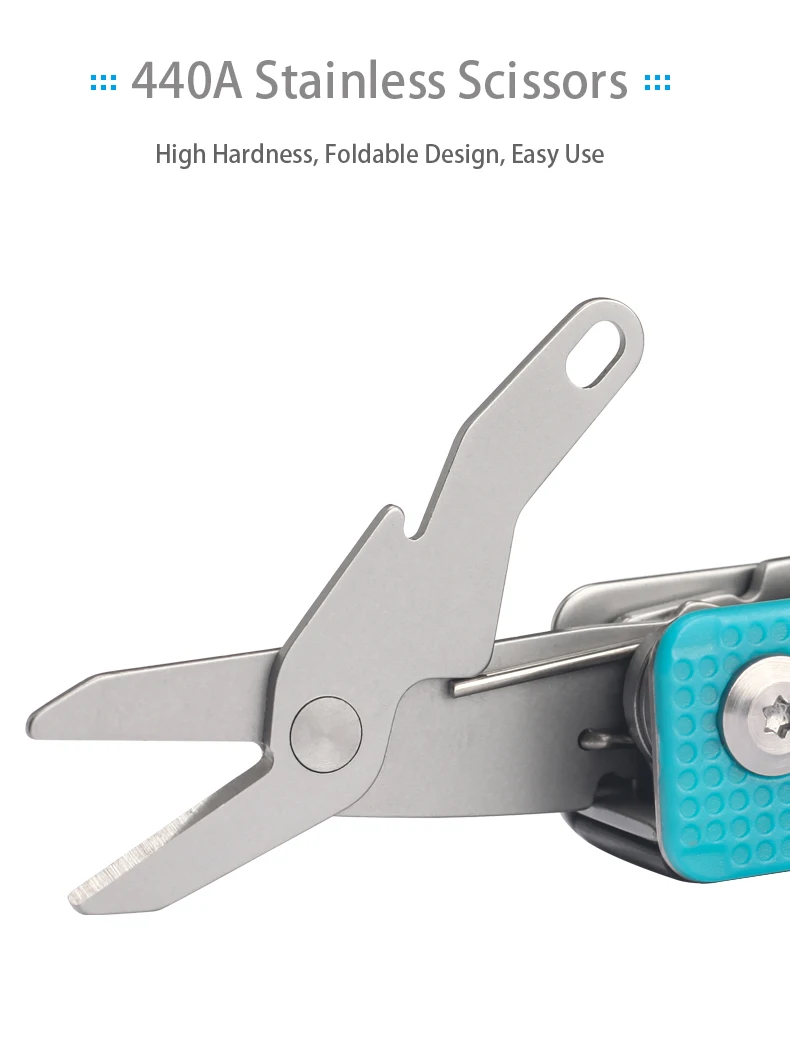 GHK Outdoor 10 in 1 Folding Multi Function Swiss Knife Pocket Knife with SIM Card Tool