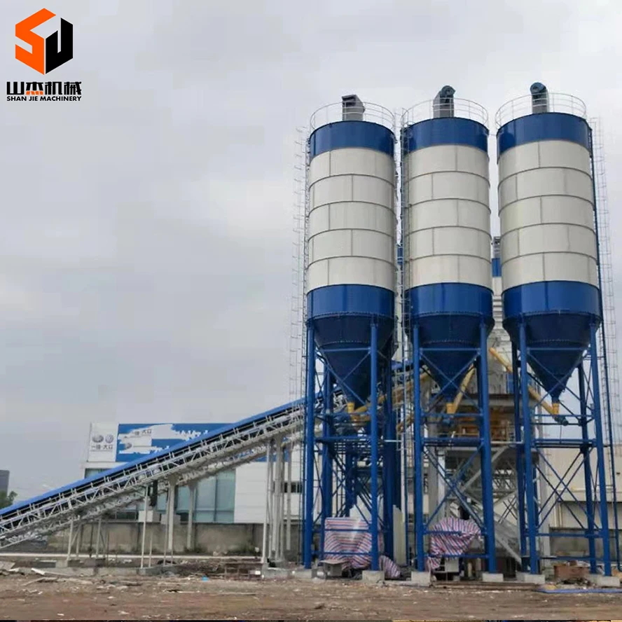 Powder Horizontal Bolted Silo For Cement Storage For Large Or Small Concrete Mixing Plant