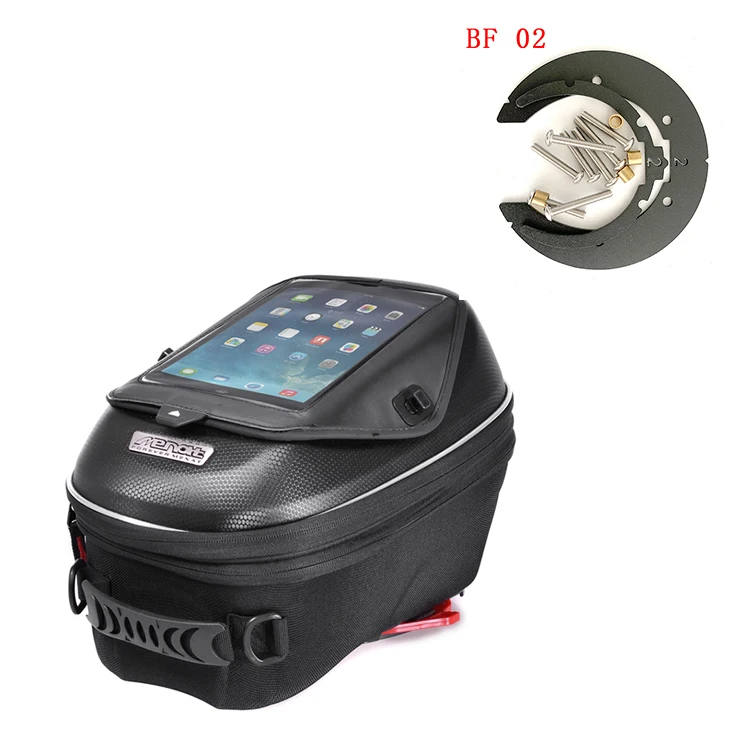 
MENAT Best Price PU Waterproof Quick Lock Tanklock Motorcycle Bag Tank Add BF 02 For STREET SPEED SHIVER 750 BN 302 TIGER 80XC 